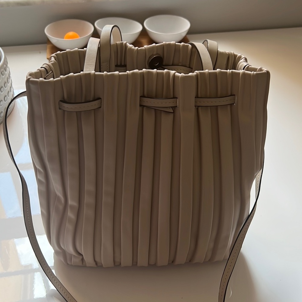 ZARA taupe bag
